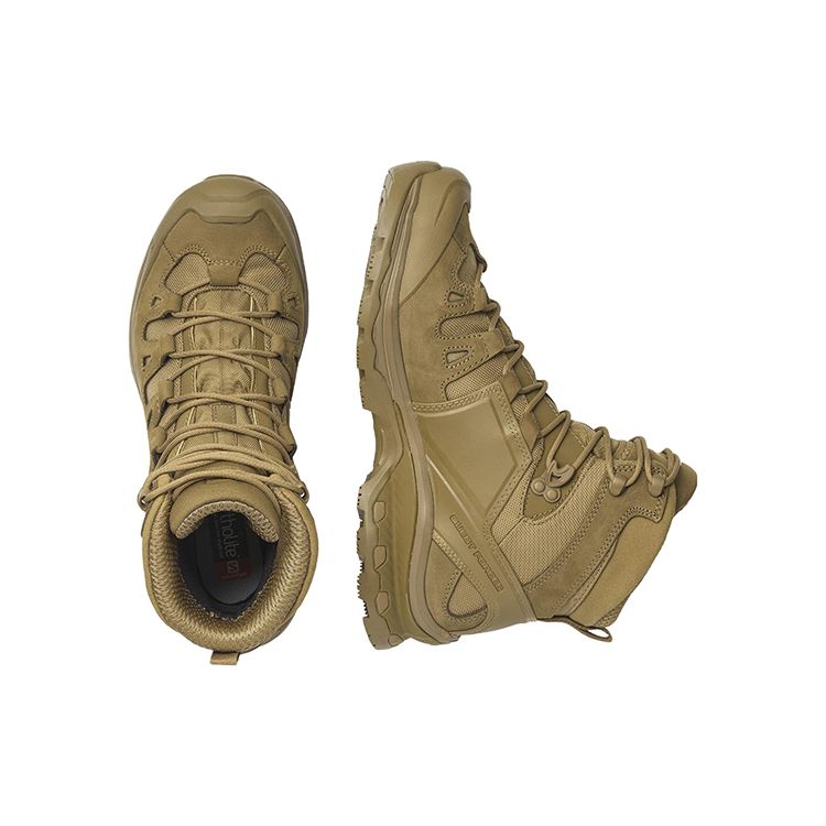 SALOMON Quest 4D Forces 2 Ткань Кожа Прочные Высокие Походные Ботинки Унисекс Походные Ботинки 409433