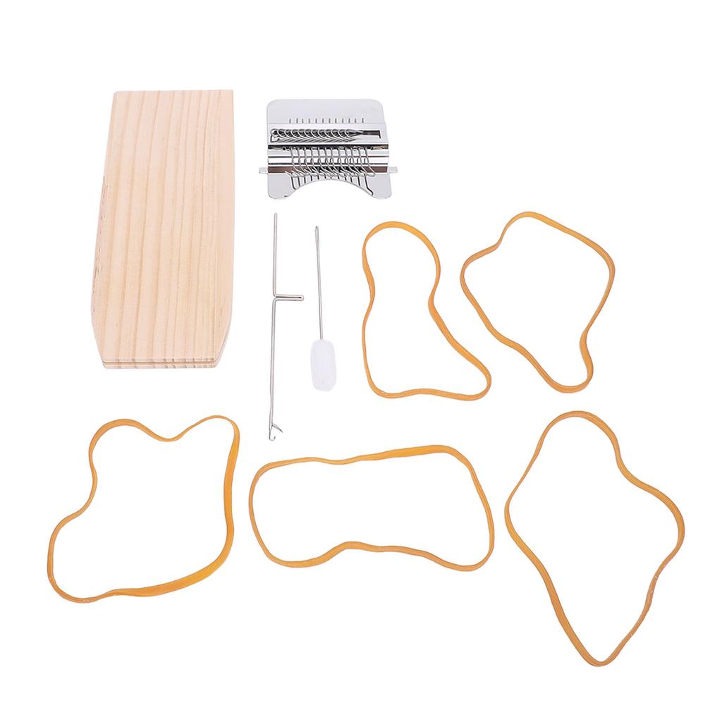 Машина для штопки крючком, деревянная штопальная машина, носки, одежда, ткацкий станок для самостоятельного ремонта джинсов