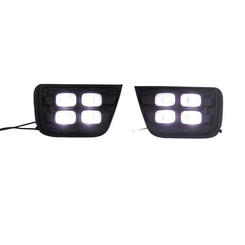 Совместимо с Дневными ходовыми огнями Toyota 4Runner 06-09 [Стиль "Четыре глаза" · Двухцветные]