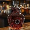 Funny Animal Whiskey Decanter, Wolf Elephant Deer Owl Shaped Engraved Whiskey Glasses, Unique Wine Bottle