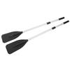 1 Pair Set 132cm Detachable Boat Oars Thickened Floating Aluminum Alloy Kayak Paddles for Rowing Boats Raft