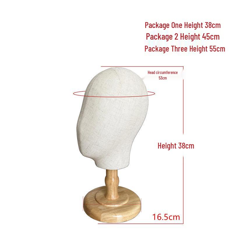 Foam Faceless Mannequin Head for Hat, Jewelry, and Wig Display with Pin Insertion Capability