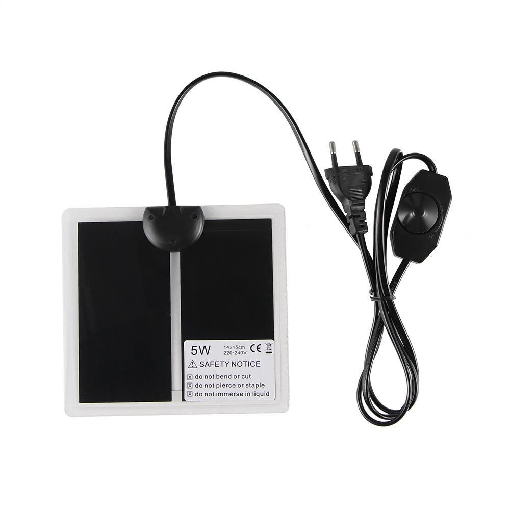 Обогреватель для домашних животных, рептилий, грелка для домашних животных, виварий, террариум, обогреватель с термостатом, вилка ЕС