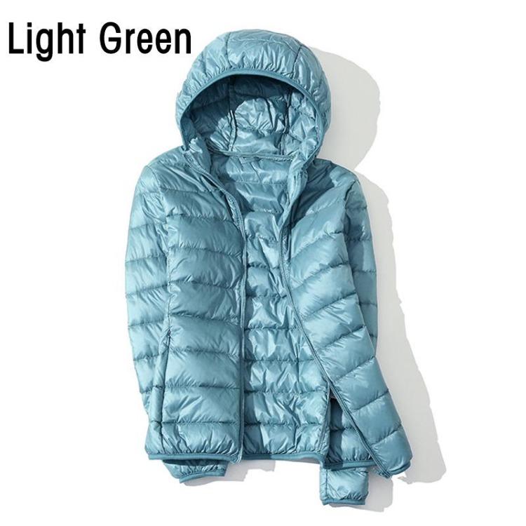 Warm Windproof Women Casual Hooded Down Jacket Coat 90 White Duck Down Autumn Winter Sizes S to 5XL