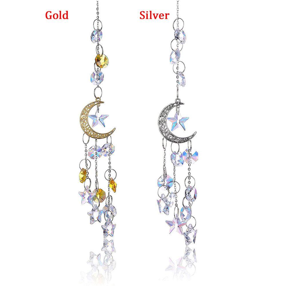 Decoration Indoor Outdoor Crystal Pendant Suncatcher Wind Chimes Hanging Ornament Handmade