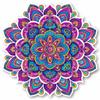 Neon Mandala Creative Wall Sticker Bathroom Living Room Background Decorations Wallpaper  Self Adhesive Home Decor Decals M951