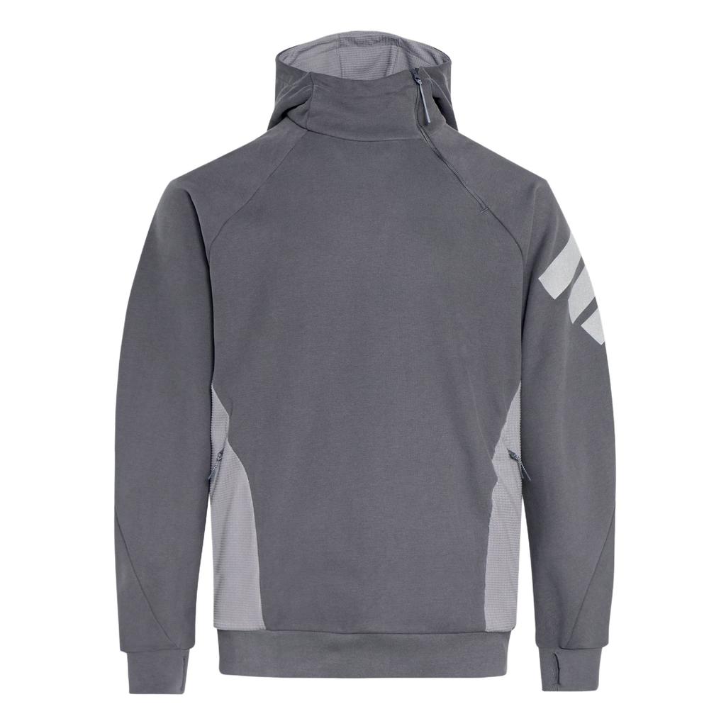 adidas Мужская толстовка с капюшоном FOS FT SWT HD Knit Серая KH3018