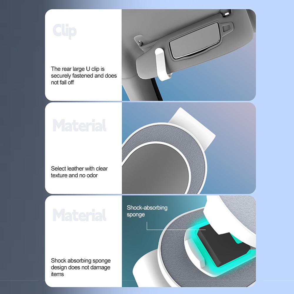 Универсальный автомобильный солнцезащитный козырек, коробка для очков, зажим для очков, держатель для карточек, держатель для билетов, подставка с застежкой, чехол для ручек, аксессуары для очков