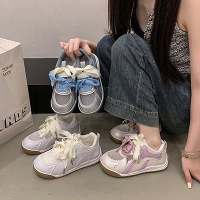 Дофаминовый взрыв женские летние универсальные кроссовки на толстой подошве 2025 новая сетчатая дышащая повседневная спортивная обувь