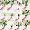12 Style 1:12 Dollhouse Mini Plant Pot Eco-Friendly Resin Home Decor Accessoires