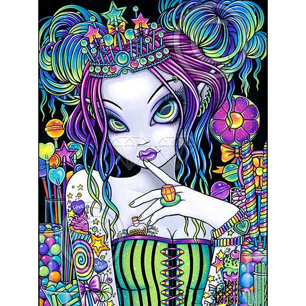 5D DIY Алмазная картина Набор Миллениал Девушка Искусство Алмазная вышивка Стразы Украшения для дома