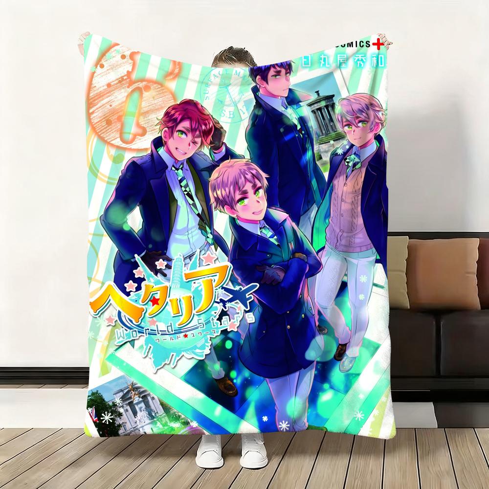 H-Hetalia W-World Stars Плед Фланелевый Пушистый Мягкий Теплый Для Кожи Плед Для Дивана Кровати Офиса Дневного Сна Зимний