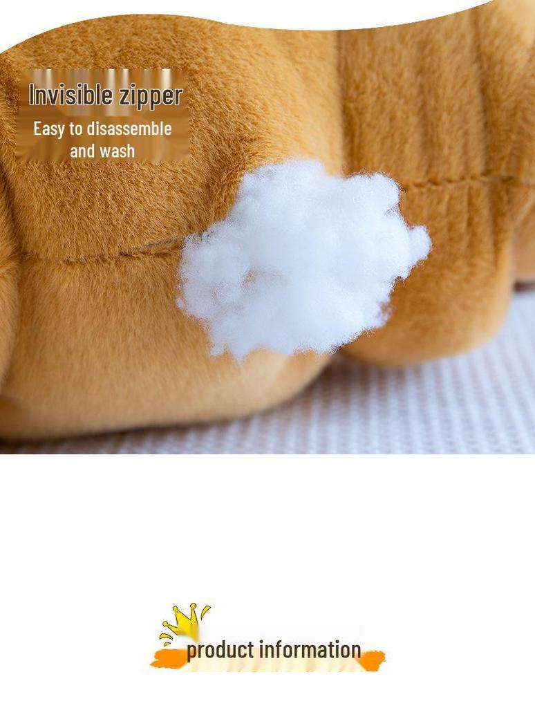 Трендовая капибара круассан плюшевая подушка кукла серия