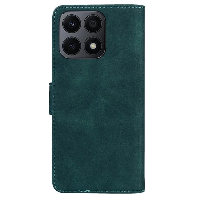 Чехол-кошелек для телефона Honor X8a 4G, однотонный чехол для смартфона из искусственной кожи с подставкой