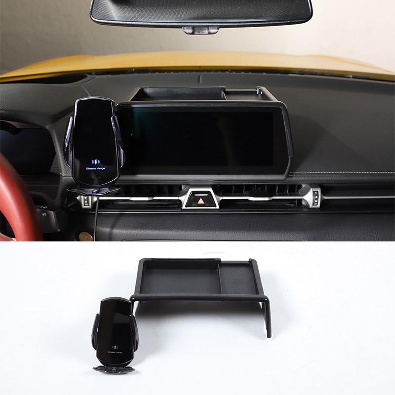 Car Central Screen Rear Phone Holder Storage Box Phone Holder Tray For Toyota GR Supra A90 2019-2025 Car Accessories