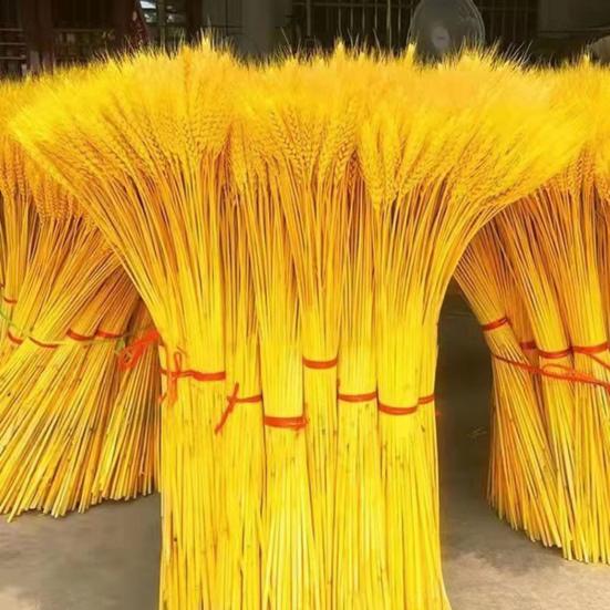 100 шт., искусственный пшеничный початок со стеблем, реалистичный, не увядающий, без полива, реквизит для свадебных фотографий, в помещении, на открытом воздухе, для дома, офиса, сада, сексуальная одежда для взрослых