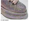 Autumn Women Platform Shoes Crystal Colo Silver Shoes for Women Shining Crystal Sneakers Trend Casual Luxury Rhinestone Shoes