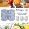 Ice Cube Mold Owl Shape Ice Cube Tray 4 Grids Funnel Lid Design