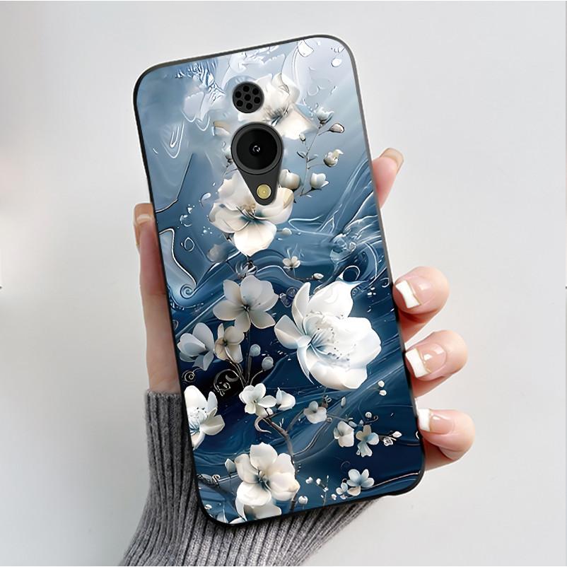 Печатный чехол для телефона Nokia 150 2G 2023 C2 C10 C20 Funda Coque Мягкий силикон Черный корпус Чехол Милый Цветок Мультяшный Корпус Capa