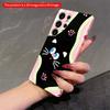 2DFlat Samsung phone case Pink Cat Abstract Phone Case Applicable to Galaxy S22 S23 S24 S25ULTRA S26 A12 A13 A14 A15 A16