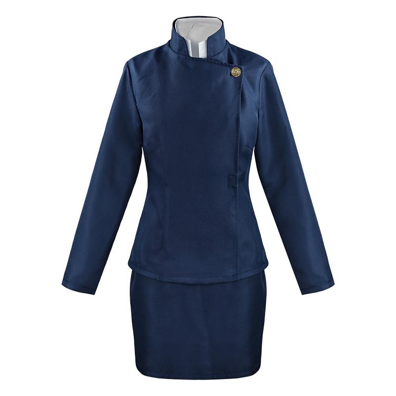 Аниме дзюдзюцу кайсен косплей костюм Маки Зенин парики верхняя юбка Зенин Маки очки Хэллоуин вечерние женская униформа