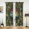 Камуфляжный фон кемпера, зеленые шторы для гостиной, кухни, оконная занавеска, роскошные шторы для спальни, детей