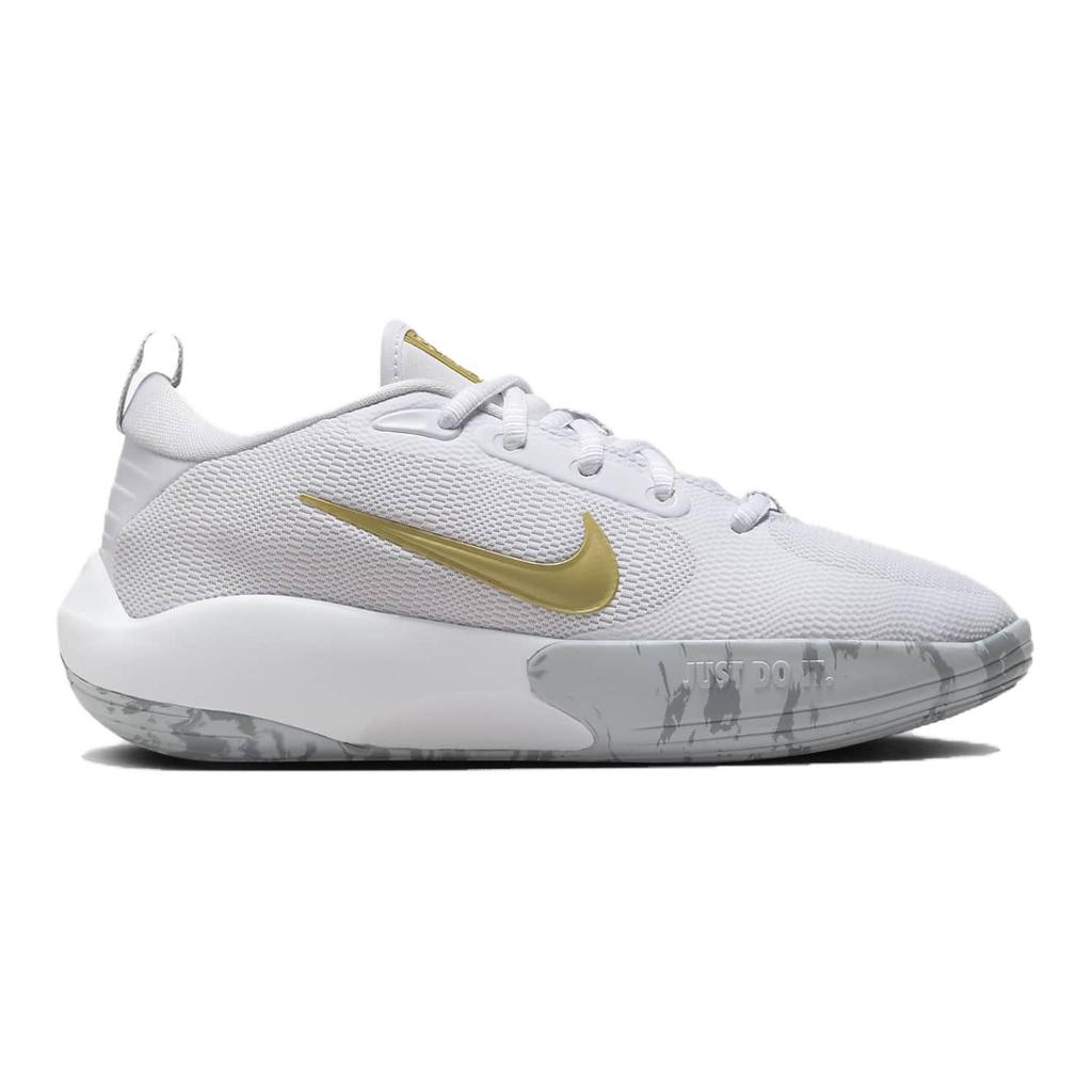 Nike IsoFly GS белые серые золотые детские кроссовки Cool-Grey Wolf-Grey Metallic-Gold-Star FN4384-100