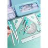 7 Pcs Set Compasses Ruler Protractor Set Student Study Stationery Math Sets Mathematical School Drafting Supplies
