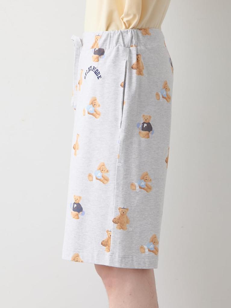 Gelato Pique HOMME Sporty Bear Print Shorts PMCP254985 GRY Men's