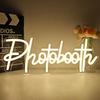 Неоновая вывеска «Фотобудка» для декора стен Фотовывески для свадебной книги пожеланий Открытая вечеринка по случаю помолвки Деловая встреча