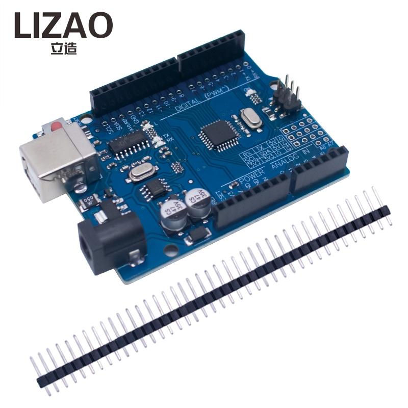 Плата управления LIZAO LGT8F328P UNO R3 16 МГц CH340G USB-последовательный модуль Полностью заменяет ATmega328P для проектов Arduino UNO R3 DIY