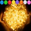 Aogist 100pcs White Balloon Lights,Long Standby Time Waterproof Mini Light,Battery Powered,Round LED Ball Lamp for Latex Balloon Paper Lantern Party