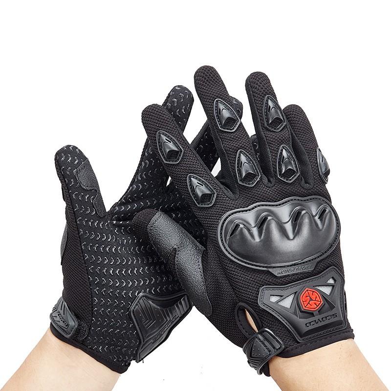 Scoyco MC29 Full-Finger Motorcycle Riding Gloves Adults Impact Protection Knit Fabric Unisex Red Blue Black Green