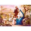 DIY 3D Diamond Painting Jesus Family Embroidery Cross Craft Stitch Home Decor