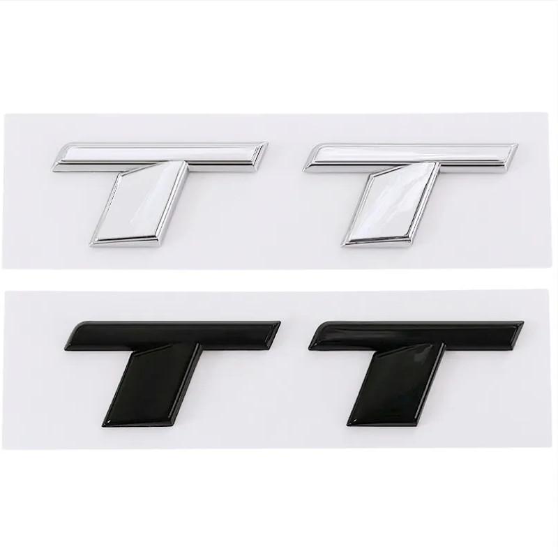 3d ABS Chrome Black TT Logo Letters Car Trunk Emblem Badge Decal For qwer114 TT RS MK1 8N 8J MK3 8S MK2 TT Sticker Accessories