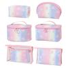 Makeup Bag Zipper Closure Waterproof Large Capacity Travel Toiletry Bag Heart Pattern Makeup Organizer Case