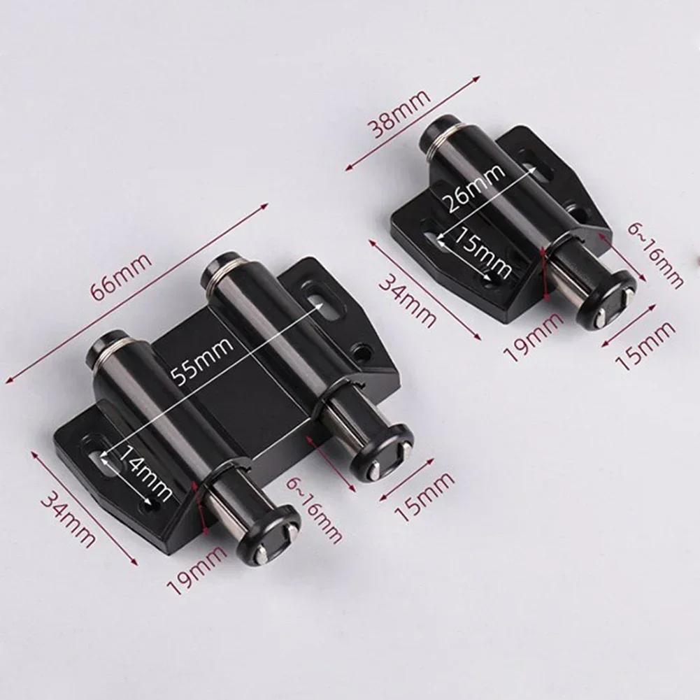Stainless Steel Glass Door Hinge Glass Clamp Double Head Magnetic Catch Display Cabinet Hinge For 5-8mm Glass Furniture Hardware