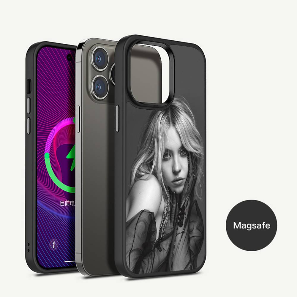 Sydney S-Sweeney Phone Case Magnetic Case For IPhone 16 14 13 12 11 15 Pro Max Plus For Magsafe Wireless Charge Cover