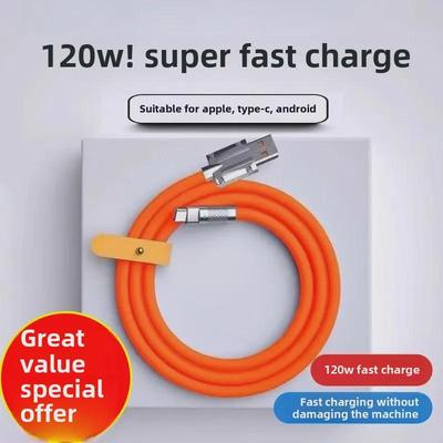 120 Вт сверхбыстрая зарядка Flash Charging Geek Data Cable для Android Apple Huawei TYPE-C Bold 6A