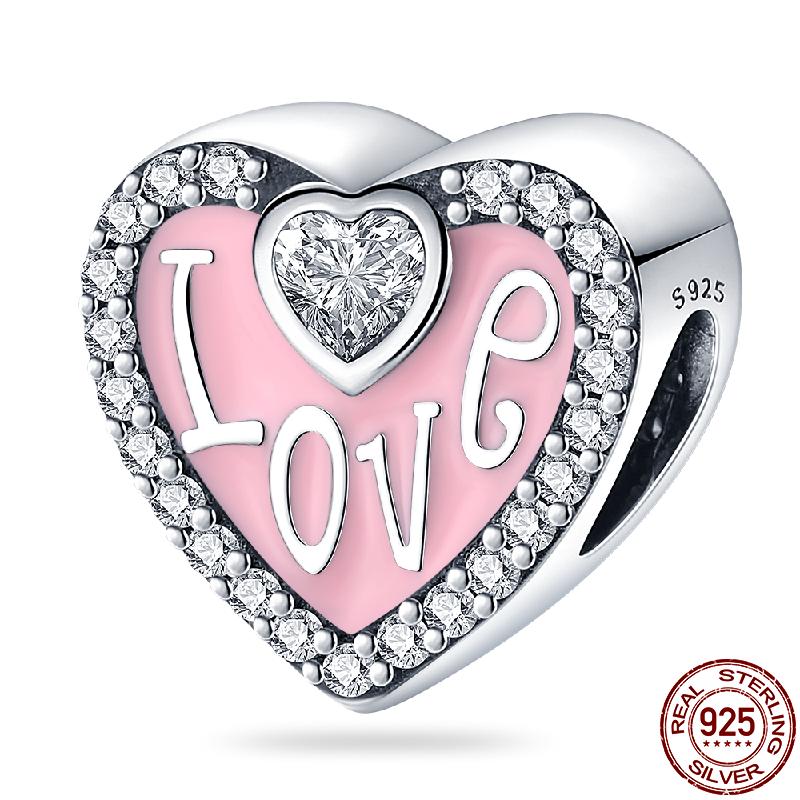 Медные бусины для DIY, шарм в виде сердца из серии «Древо жизни», подходит для оригинального браслета Pan для женщин, ювелирное изделие, подарок на день рождения