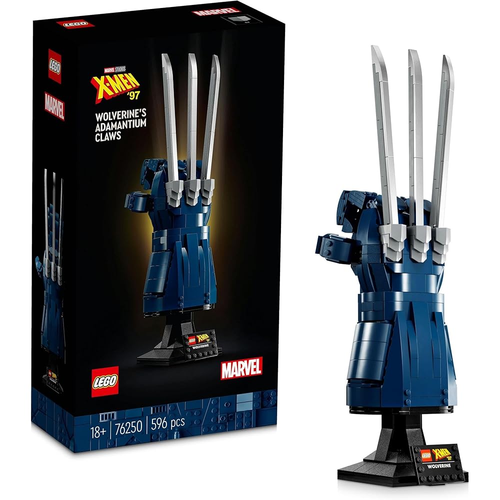 LEGO Super Heroes Wolverine Adamantium Claw Toy Figure Building Blocks for Kids and Adults 76250
