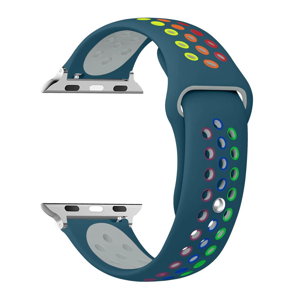 Классический ремешок для Apple Watch Band 45 мм 44 мм 42 мм 40 мм 49 мм 41 мм 38 мм 44 мм силиконовый браслет correa iwatch Series 7 8 9 6 5 4 Ultra se