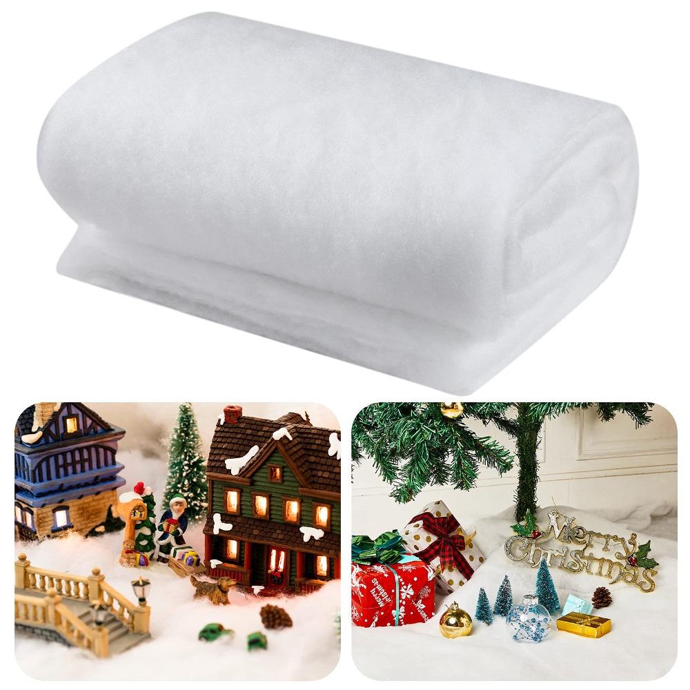 80*240CM Christmas Snow Cover Blanket Artificial Cotton Blanket Christmas Tree Backdrop Decoration Fake Snow Carpet