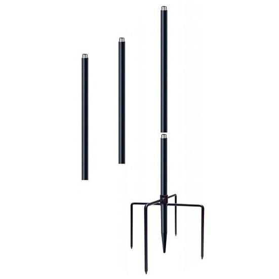 Patio Stand Stable 5 Prong Base Heavy Duty Anti-rust Outdoor Garden Bird Feeder Hook Holder Flower