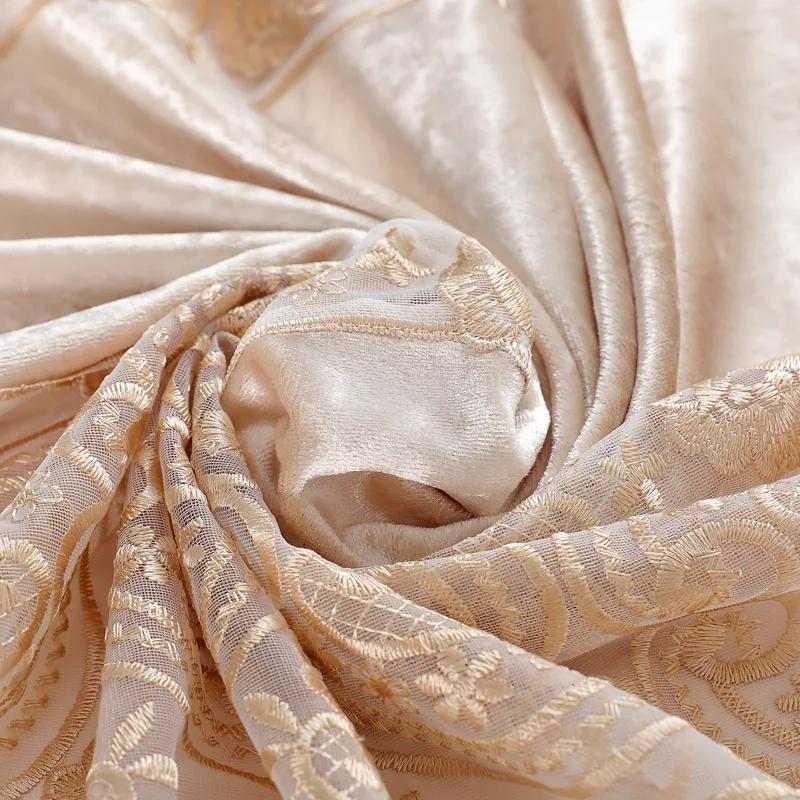 Бархатная 3D скатерть с полыми кружевными краями, водонепроницаемая, маслостойкая, пылезащитная, настольный коврик, домашний обеденный стол, кофейная столешница