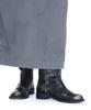 Partimento Women Wrinkled Leather Pecos Boots_Black