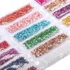 1Set Broken Glass Stones Diy Epoxy Filler Nail Art Jewelry Making Mold Fillings