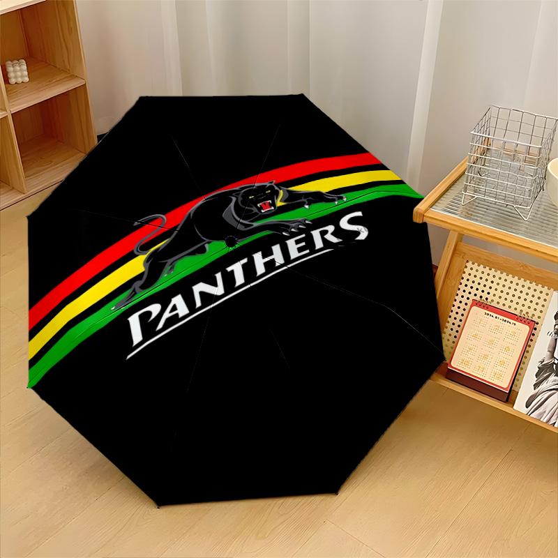 Принт Penrith Panthers Авто 8?Складной зонт с ребрами, ветрозащитный, легкий, автоматический, для ежедневных поездок