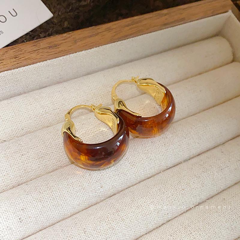 U-образные смоляные каффы на уши Ретро Y2K Высококачественные Осенние и Зимние Серьги