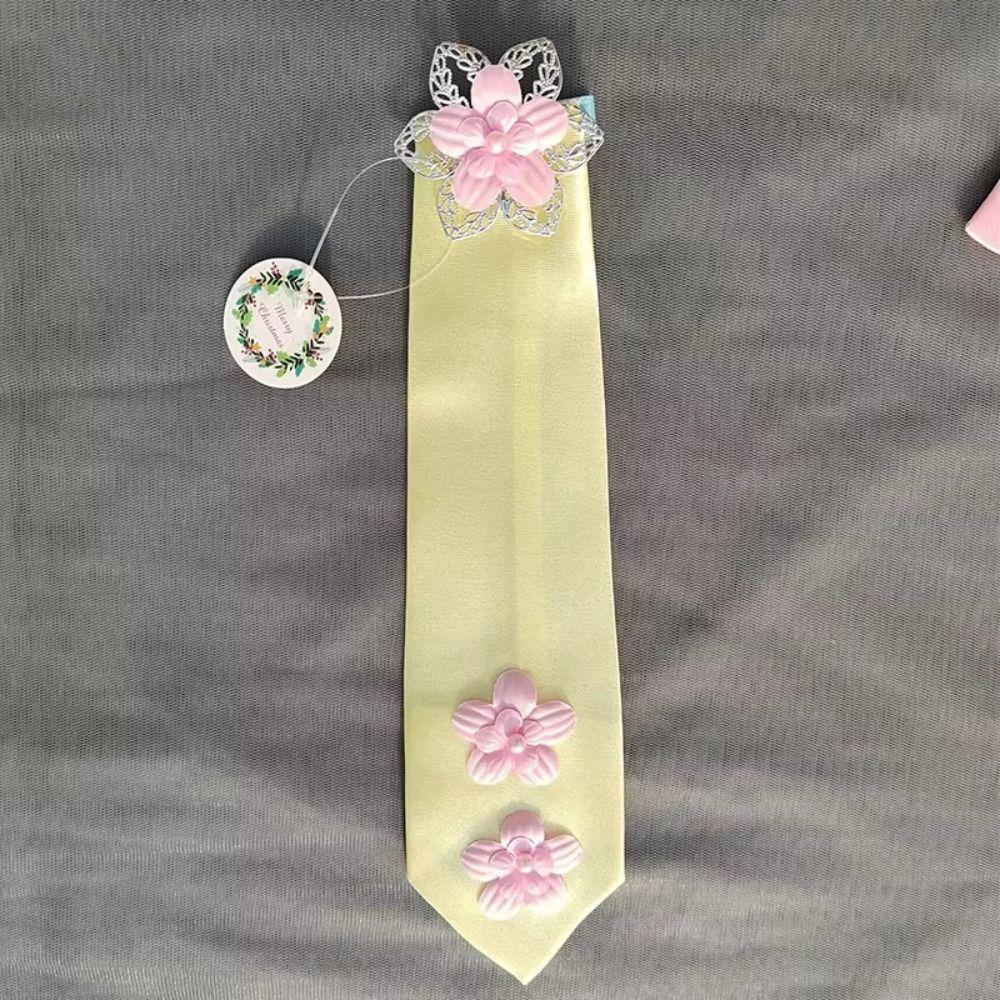 Цветочная корейская повязка на голову Лента Сценический костюм для танцев Милая корейская Ханбок Повязка на голову Свадьба